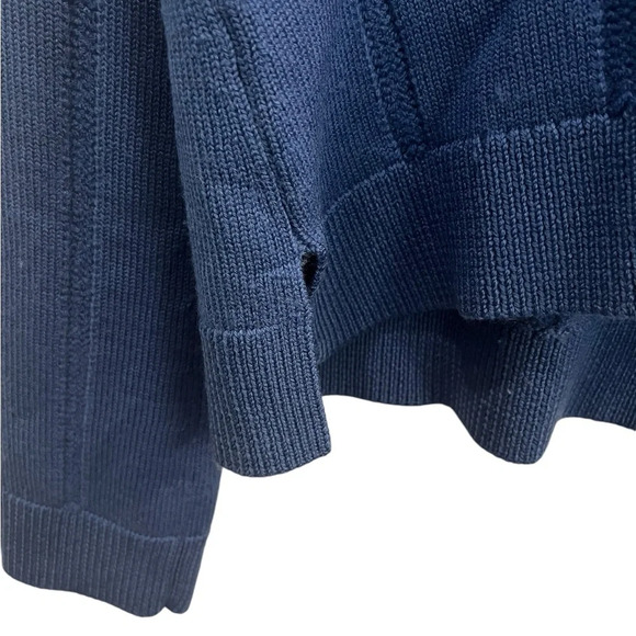 Derek Lam Denim Women’s Size Small Royal Blue V-Neck 100% Wool Sweater - Picture 3 of 6